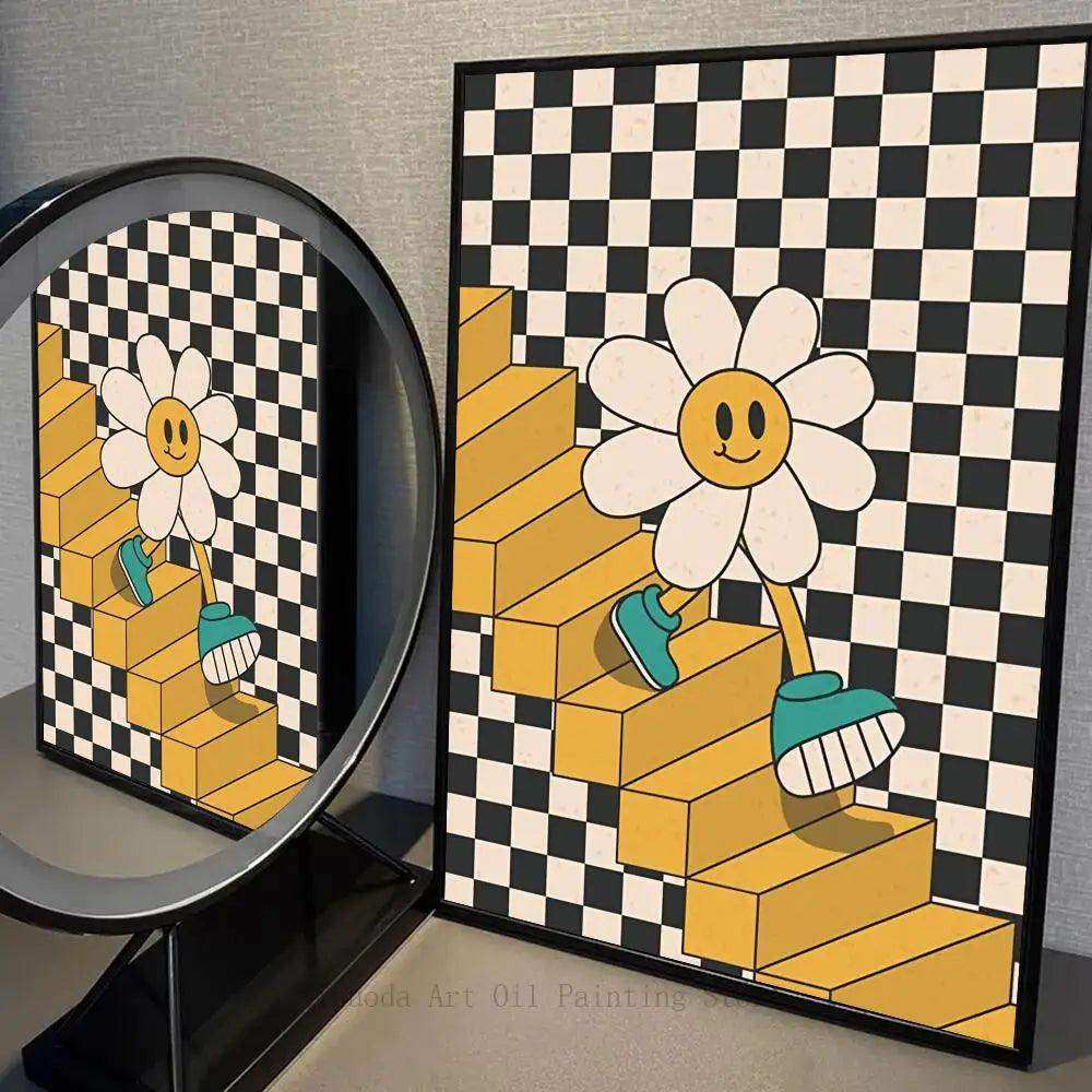 Daisy Steps Print