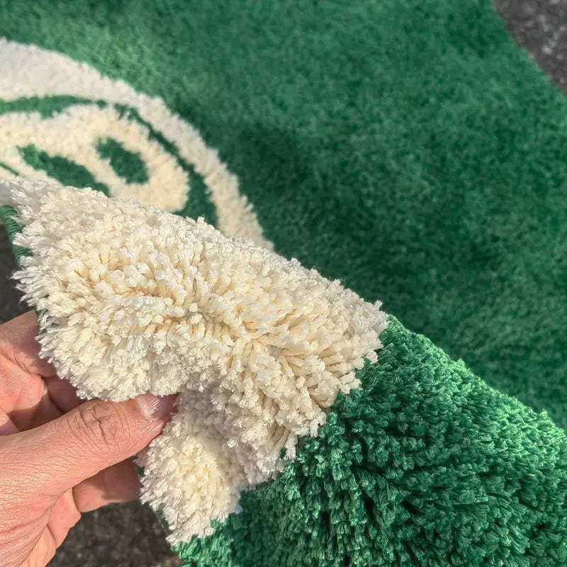 Green 8 Ball Accent Rug