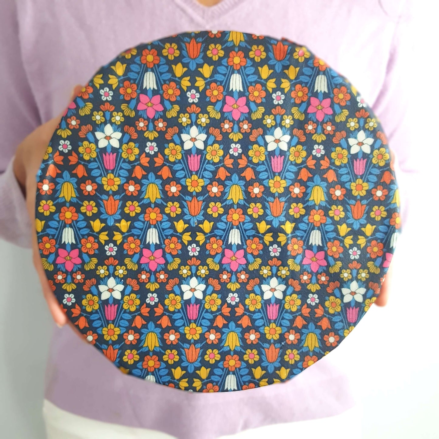 *Made with Liberty Fabric Set of 3 Handmade Beeswax Wraps