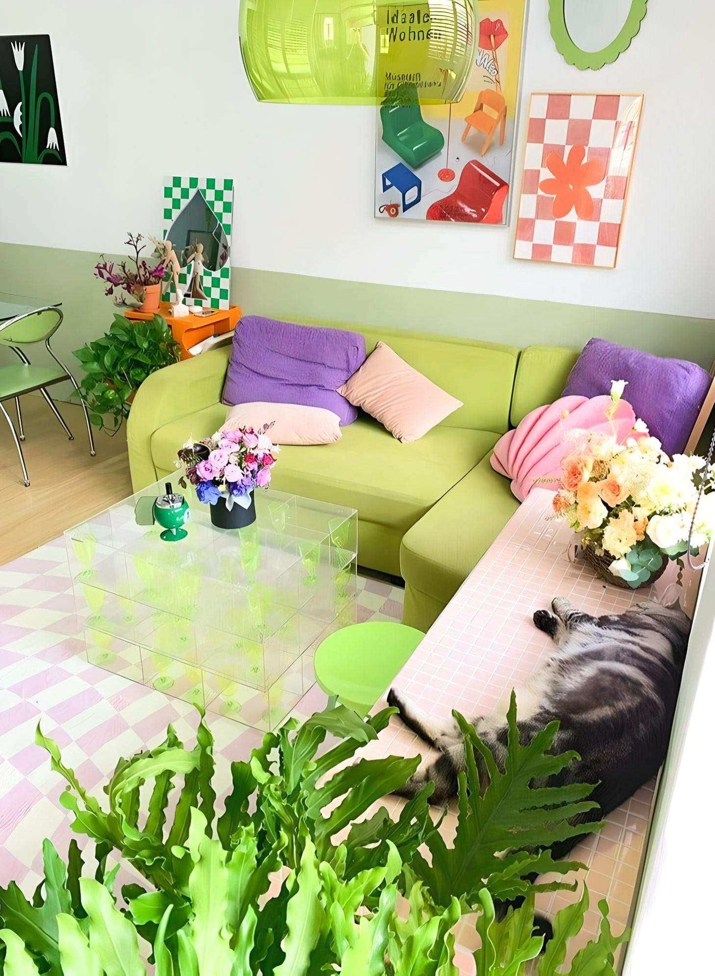 Retro Checkerboard Rug (7 Styles)
