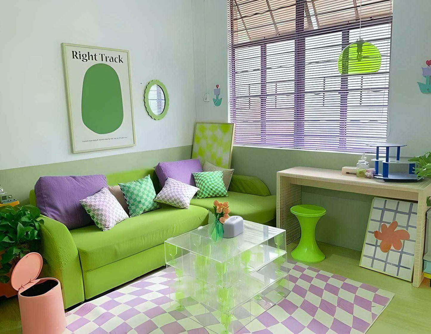 Retro Checkerboard Rug (7 Styles)