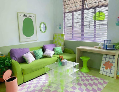 Retro Checkerboard Rug (7 Styles)