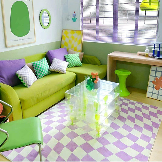 Retro Checkerboard Rug (7 Styles)