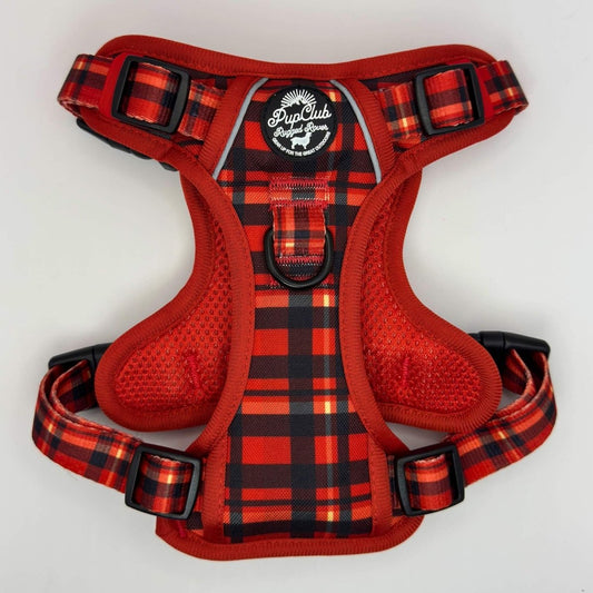 Rugged Rover™ Harness - Red Tartan