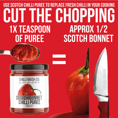 Scotch Bonnet Chilli Puree | 190g | Chilli Mash Co.