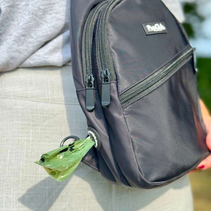 Dog Walking Sling Backpack - Black